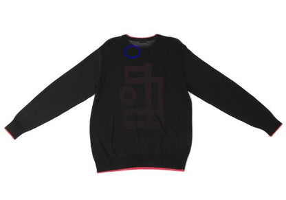 GIANNI VERSACE Bicolor Medusa Embroidered Sweater Size 46