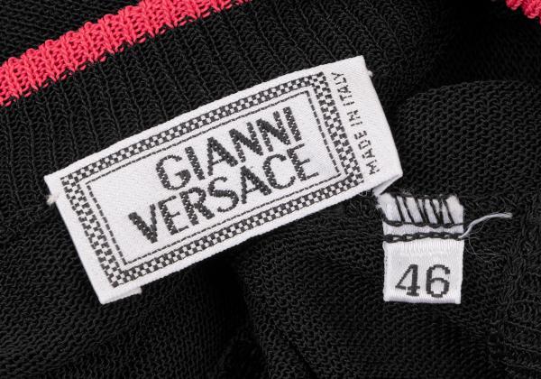 GIANNI VERSACE Bicolor Medusa Embroidered Sweater Size 46
