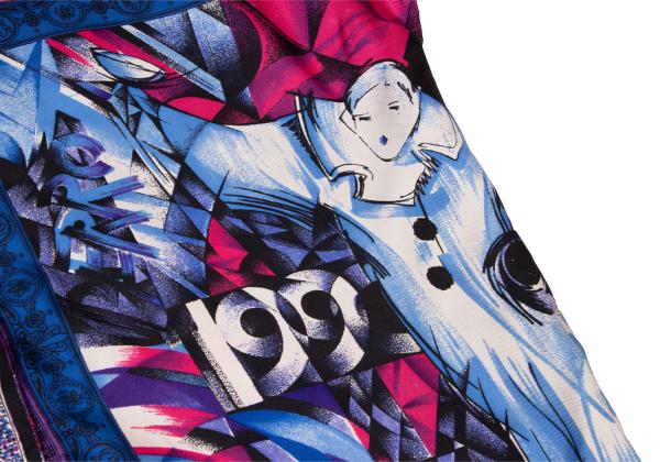 GIANNI VERSACE Silk All-Over Print Short Shirt Multi Size M