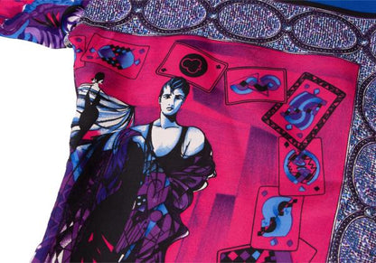 GIANNI VERSACE Silk All-Over Print Short Shirt Multi Size M