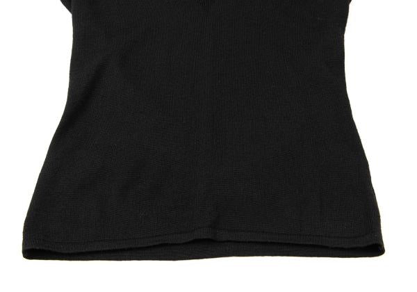 GIANNI VERSACE Bijou V-Neck Wool Sweater Black Size 44