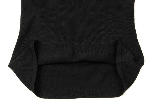 GIANNI VERSACE Bijou V-Neck Wool Sweater Black Size 44