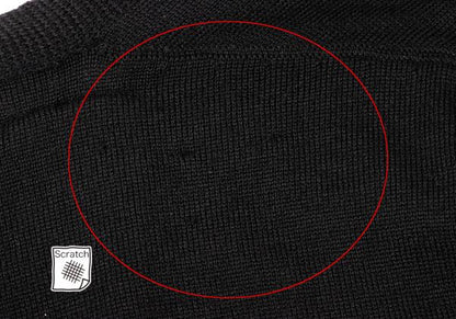 GIANNI VERSACE Bijou V-Neck Wool Sweater Black Size 44