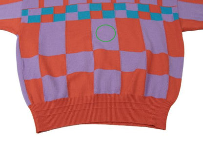 GIANNI VERSACE Block Pattern Sweater Multi-Color Size 3