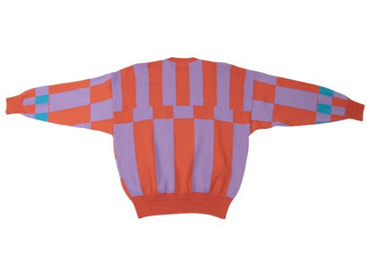 GIANNI VERSACE Block Pattern Sweater Multi-Color Size 3