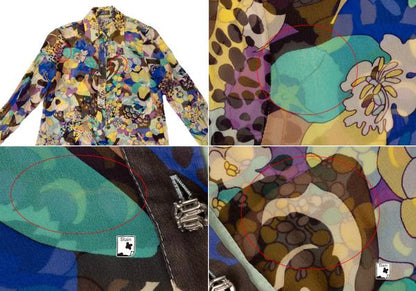 GIANNI VERSACE Silk All-Over Print Shirt Multi Size 40