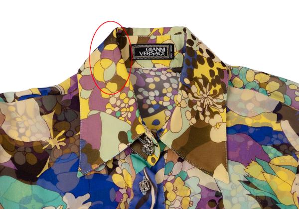 GIANNI VERSACE Silk All-Over Print Shirt Multi Size 40