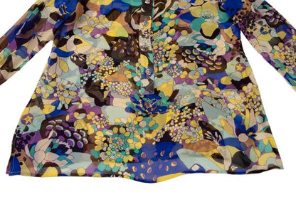 GIANNI VERSACE Silk All-Over Print Shirt Multi Size 40