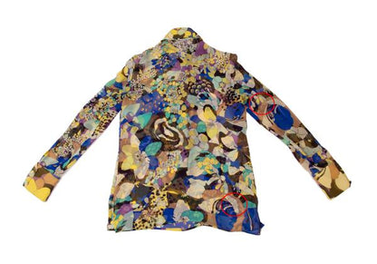 GIANNI VERSACE Silk All-Over Print Shirt Multi Size 40