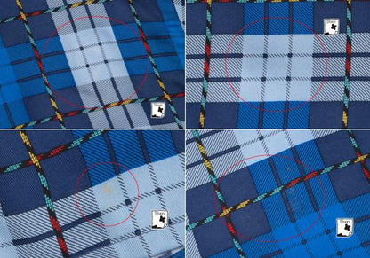 VERSACE SPORT Silk Check Button-Up Shirt Blue Size 40