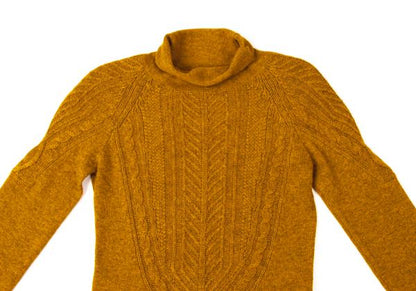 ETRO Cashmere Wool High Neck Sweater Camel Size 40