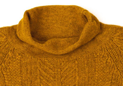 ETRO Cashmere Wool High Neck Sweater Camel Size 40