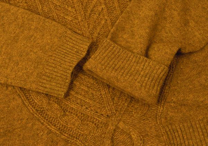 ETRO Cashmere Wool High Neck Sweater Camel Size 40