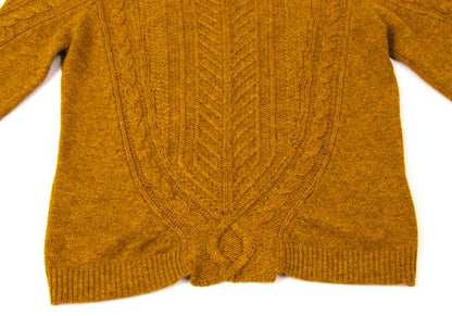 ETRO Cashmere Wool High Neck Sweater Camel Size 40