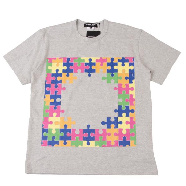 COMME des GARCONS HOMME DEUX 24SS Gray Print T-Shirt Size M