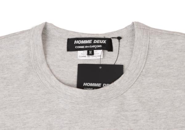 COMME des GARCONS HOMME DEUX 24SS Gray Print T-Shirt Size M