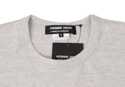 COMME des GARCONS HOMME DEUX 24SS Gray Print T-Shirt Size M