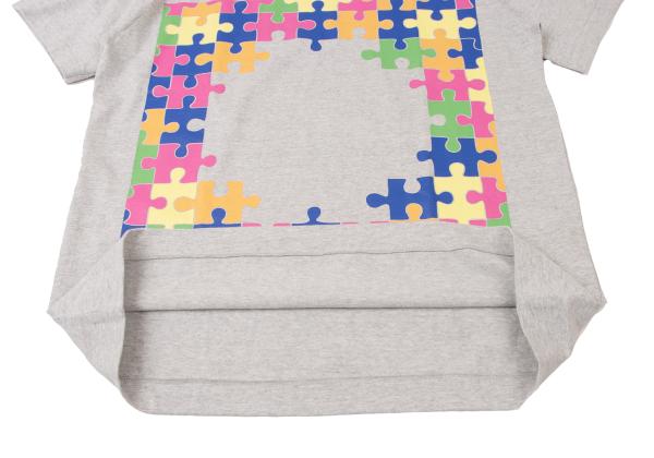 COMME des GARCONS HOMME DEUX 24SS Gray Print T-Shirt Size M