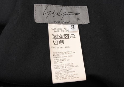 Yohji Yamamoto POUR HOMME 21SS Wool Pants Black Size 3