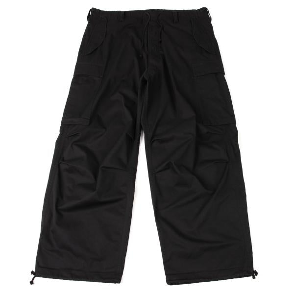 Y's for men 23AW Poly-Cotton Twill Cargo Pants Black Size 4