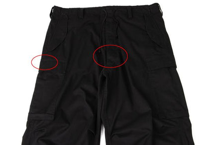 Y's for men 23AW Poly-Cotton Twill Cargo Pants Black Size 4