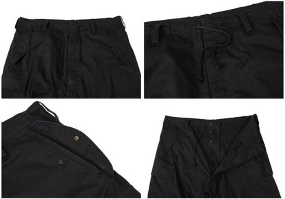 Y's for men 23AW Poly-Cotton Twill Cargo Pants Black Size 4