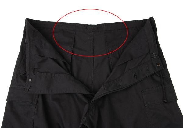 Y's for men 23AW Poly-Cotton Twill Cargo Pants Black Size 4