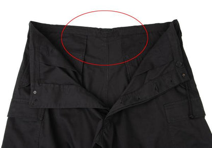 Y's for men 23AW Poly-Cotton Twill Cargo Pants Black Size 4