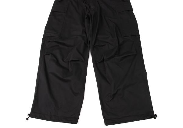 Y's for men 23AW Poly-Cotton Twill Cargo Pants Black Size 4
