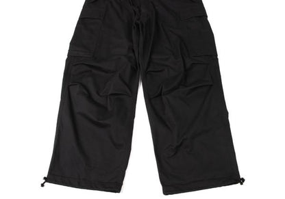 Y's for men 23AW Poly-Cotton Twill Cargo Pants Black Size 4