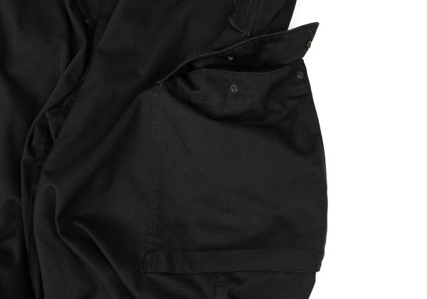 Y's for men 23AW Poly-Cotton Twill Cargo Pants Black Size 4