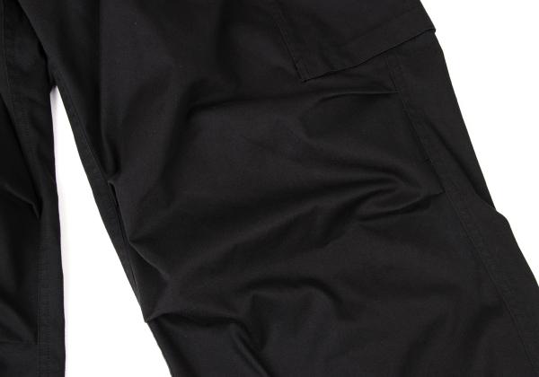 Y's for men 23AW Poly-Cotton Twill Cargo Pants Black Size 4