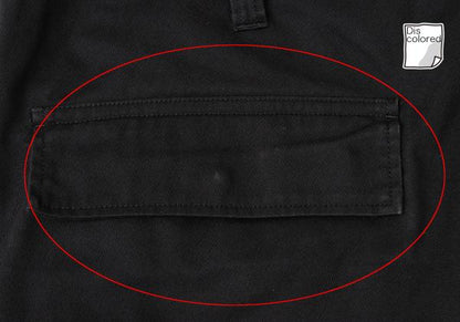 Y's for men 23AW Poly-Cotton Twill Cargo Pants Black Size 4