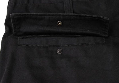 Y's for men 23AW Poly-Cotton Twill Cargo Pants Black Size 4