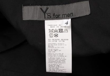 Y's for men 23AW Poly-Cotton Twill Cargo Pants Black Size 4