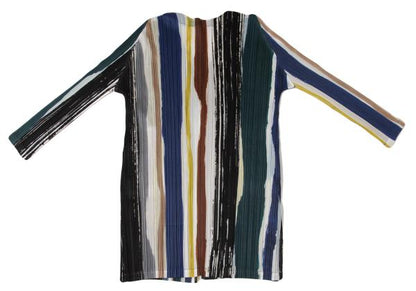 PLEATS PLEASE Leaf Vein 21SS Multi Stripe Long Jacket Size 3
