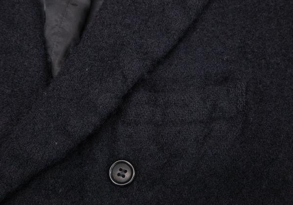 COMME des GARCONS Boiled Wool Double Jacket Blue Size S