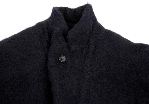 COMME des GARCONS Boiled Wool Double Jacket Blue Size S