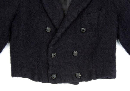 COMME des GARCONS Boiled Wool Double Jacket Blue Size S