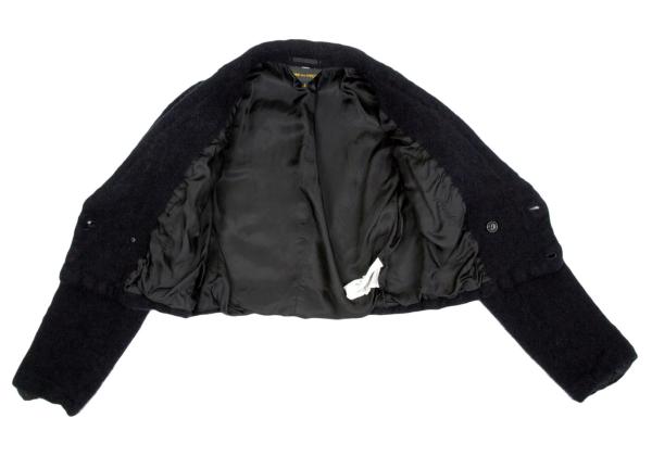 COMME des GARCONS Boiled Wool Double Jacket Blue Size S