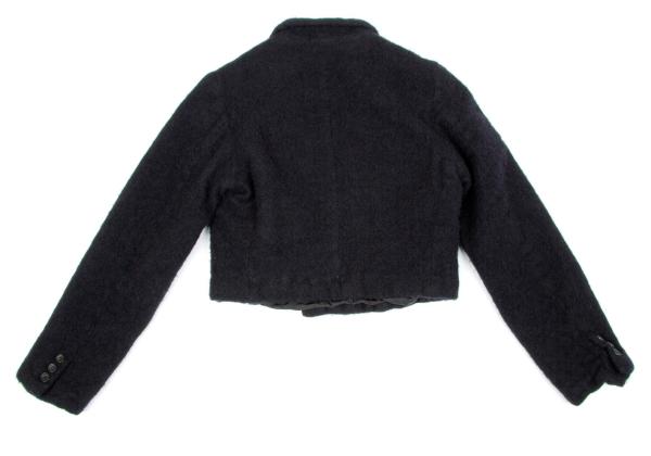 COMME des GARCONS Boiled Wool Double Jacket Blue Size S