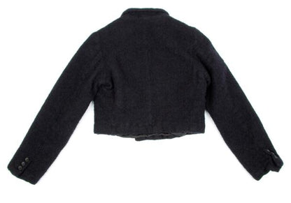 COMME des GARCONS Boiled Wool Double Jacket Blue Size S