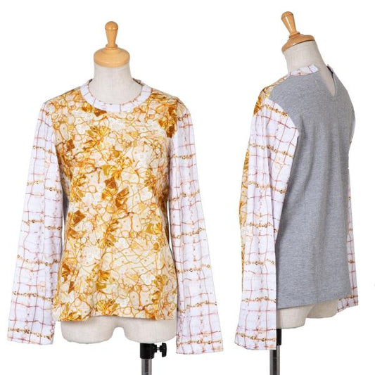 COMME des GARCONS Bijou Print Mixed Sleeve Shirt Size S