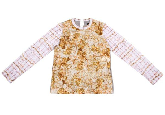 COMME des GARCONS Bijou Print Mixed Sleeve Shirt Size S
