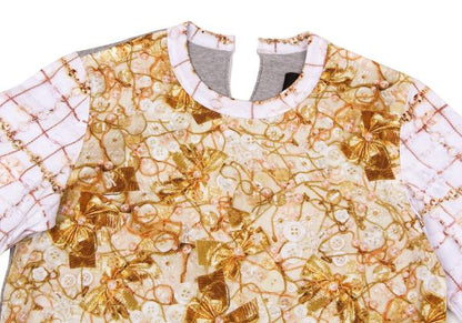 COMME des GARCONS Bijou Print Mixed Sleeve Shirt Size S