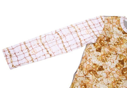 COMME des GARCONS Bijou Print Mixed Sleeve Shirt Size S