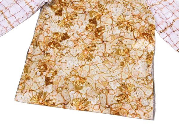 COMME des GARCONS Bijou Print Mixed Sleeve Shirt Size S
