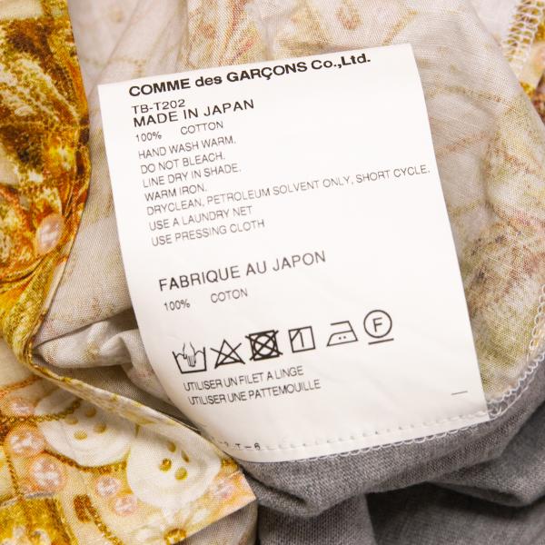 COMME des GARCONS Bijou Print Mixed Sleeve Shirt Size S