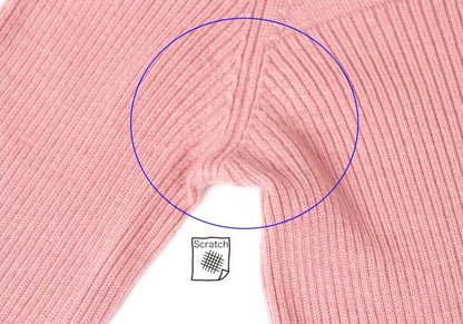 Jean Paul GAULTIER HOMME Wool Rib Sweater Pink Size 48