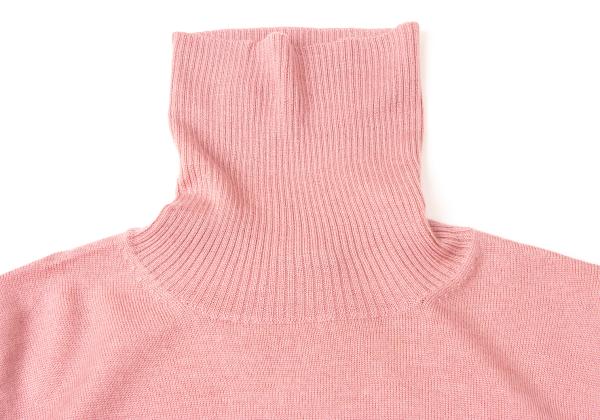 Jean Paul GAULTIER HOMME Wool Rib Sweater Pink Size 48